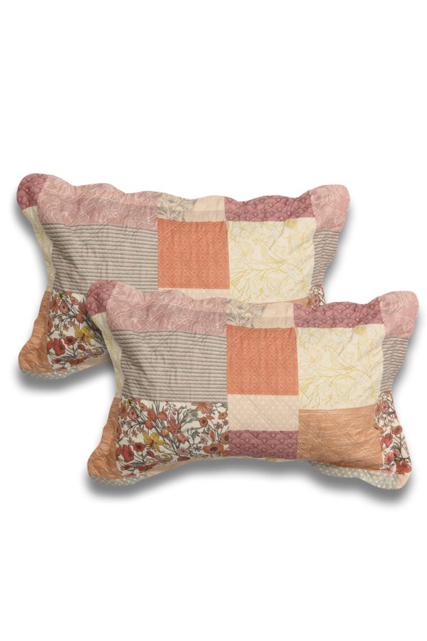 2 PACK QUILTED STANDARD PILLOWCASES
