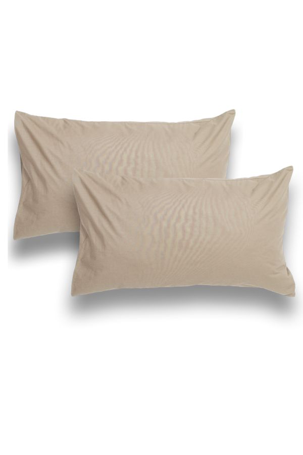 100% COTTON 200 THREAD COUNT 2 PACK STANDARD PILLOWCASES