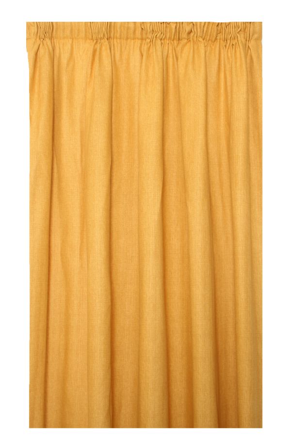 BARKWEAVE TAPED LINED CURTAIN L218XW230CM