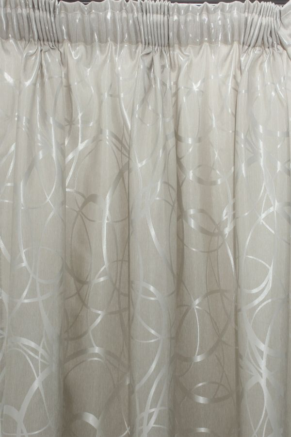 2 PACK JACQUARD UNLINED CURTAIN L218XW140CM