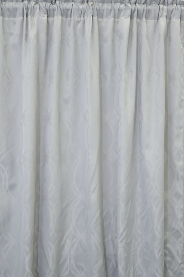 2 PACK SPHERE JACQUARD UNLINED CURTAIN L218XW140CM