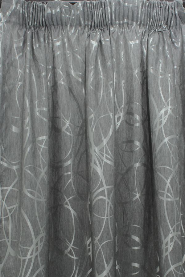 2 PACK JACQUARD UNLINED CURTAIN