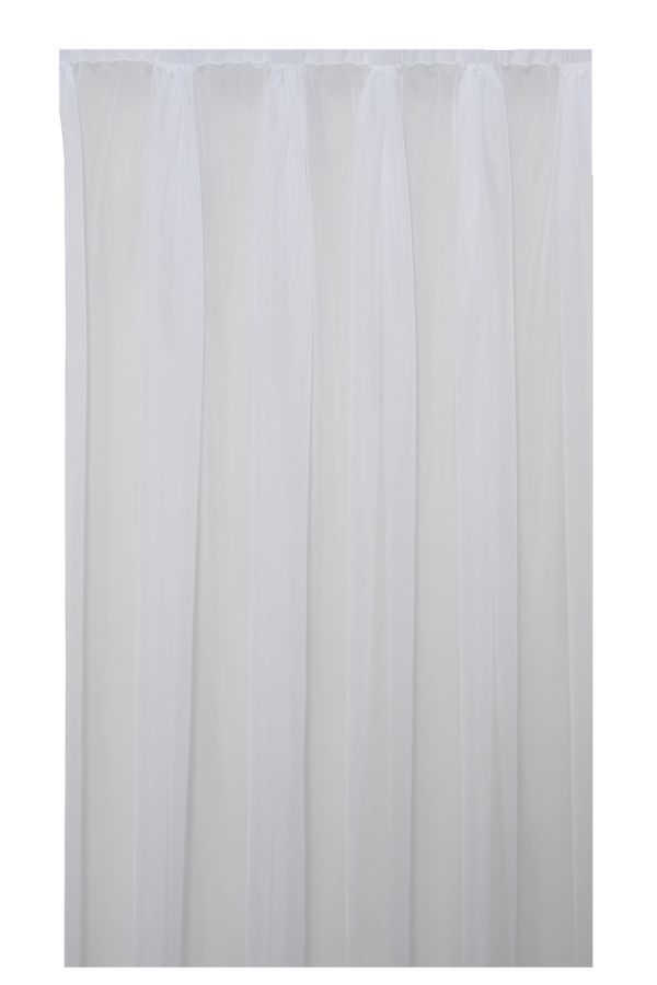 PLAIN VOILE TAPED SHEER CURTAIN L218XW290CM