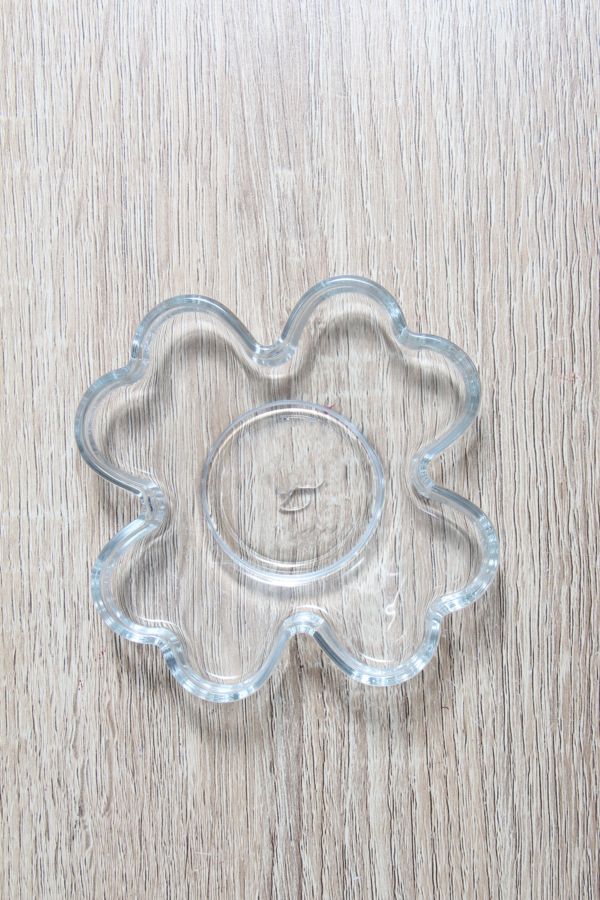 CLEAR CANDLE PLATE