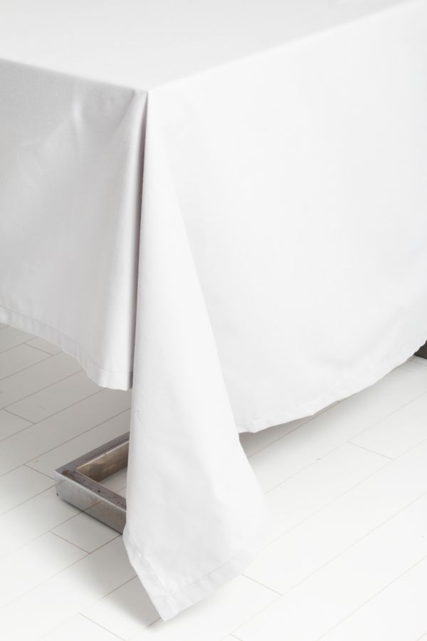PANAMA WHITE TABLE CLOTH L230XW135CM