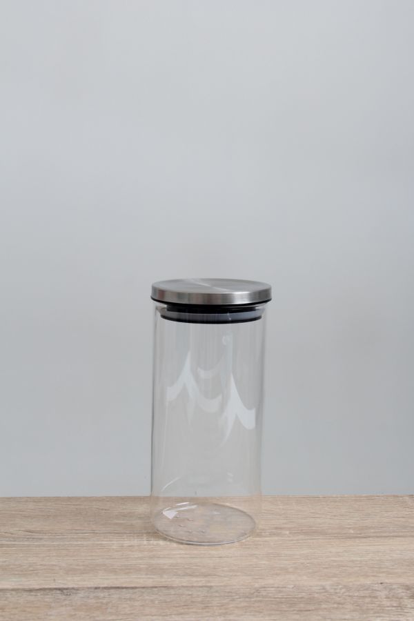 LARGE GLASS CANISTER