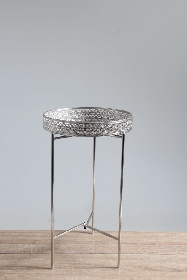 LACE MIRROR SIDE TABLE