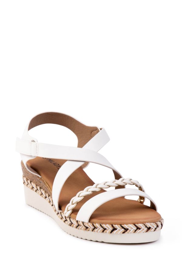 STRAPPY WEDGE SANDAL