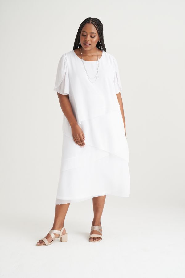 LAYERED DRESS WHITE