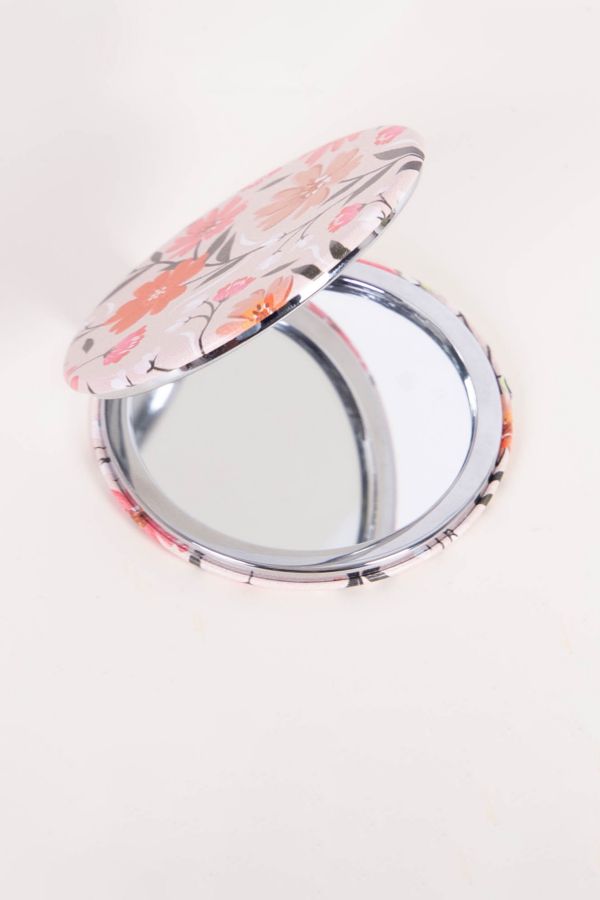 FLORAL COMPACT MIRROR