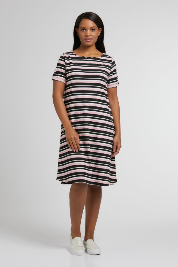STRIPE DRESS RELAXED FIT