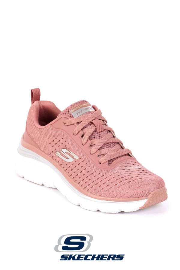 SKECHERS LACE UP PINK SHOE