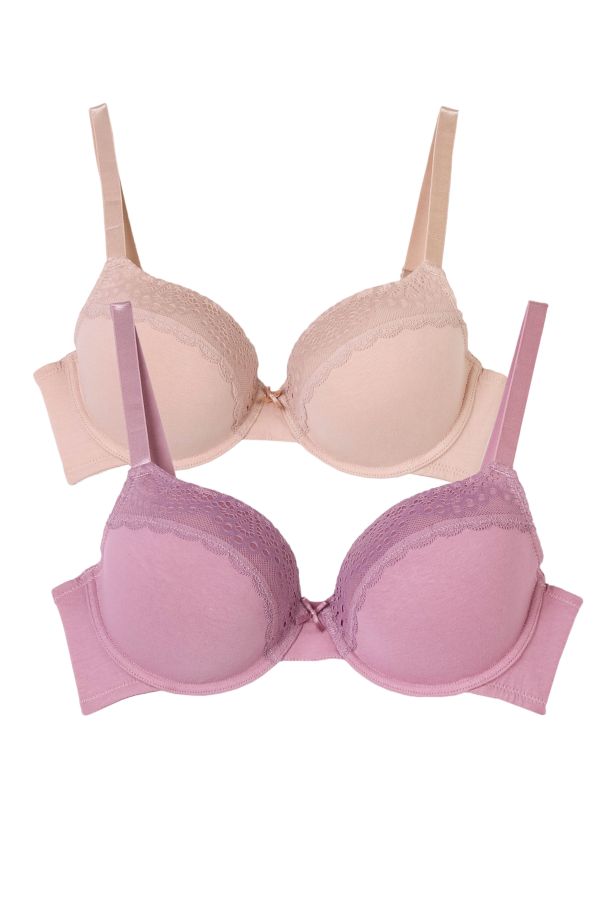 2 PACK COTTON PADDED BRAS