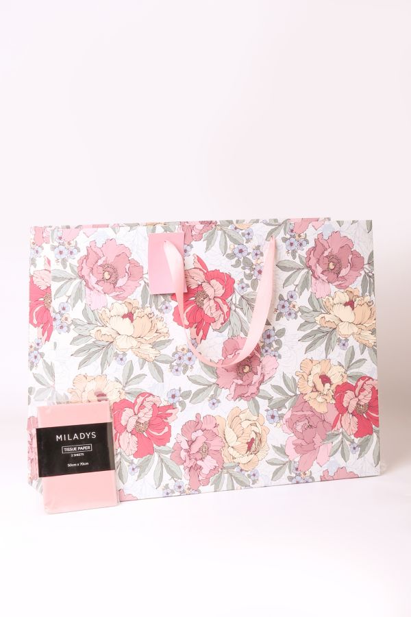 GIFT BAGS FLORAL- LARGE