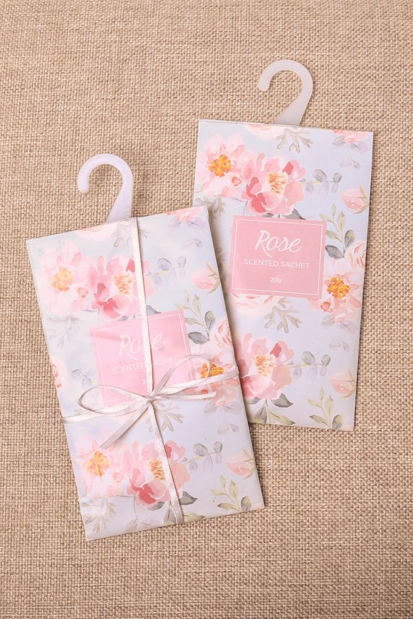 2PK SCENTED SACHETS - ROSE