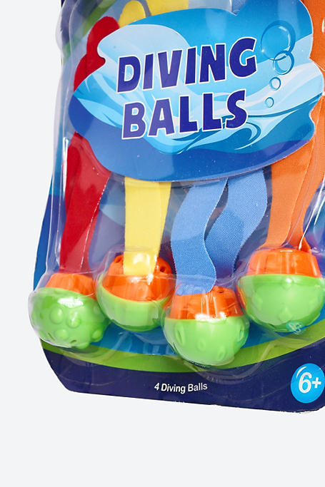 Dive In Diving Balls With Tails 4 Pack