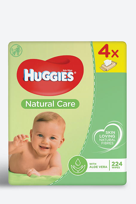 Huggies Natural Care Wipes 4 X 56