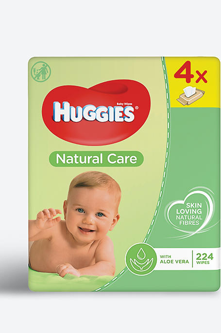 Huggies Natural Care Wipes 4 X 56