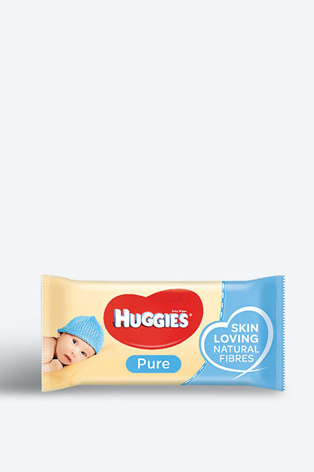 Huggies Pure Baby Wipes 56s