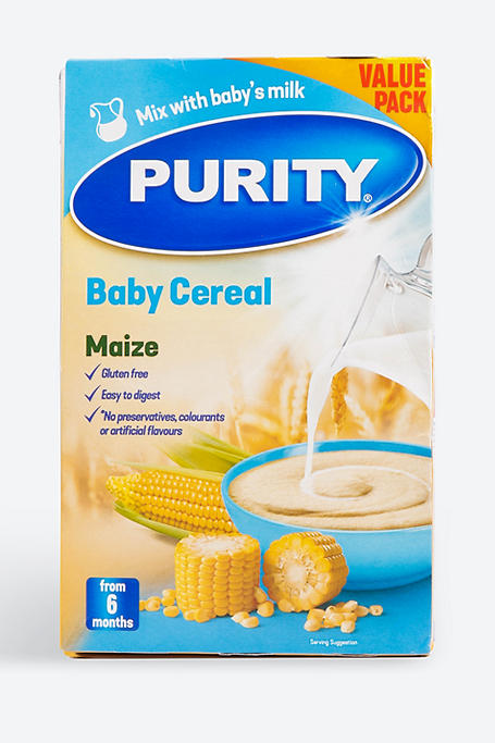 Purity Baby Maize Cereal Months 450g