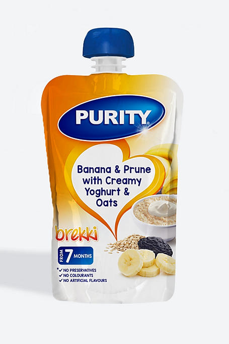 Purity Breakfast Banana + Prune With Yoghurt + Oats110ml