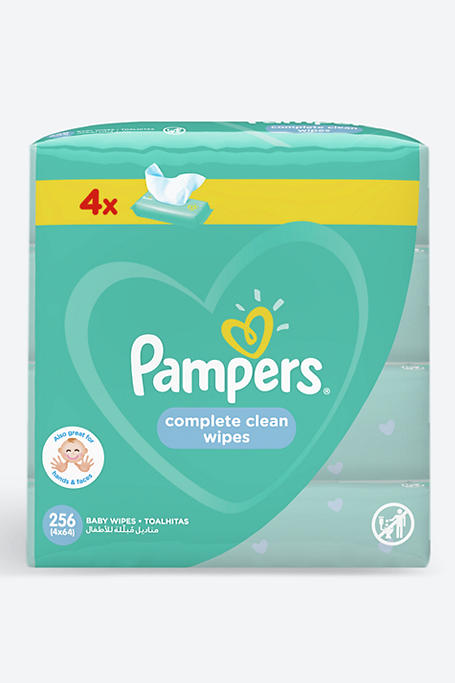 Pampers Complete Clean Wipes 4 X 64