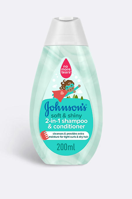 Johnson's Soft + Shiny 2 In 1 Shampoo + Conditioner 500ml