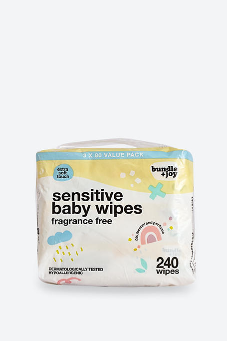 Bundle + Joy Sensitive Wipes 3 X 80