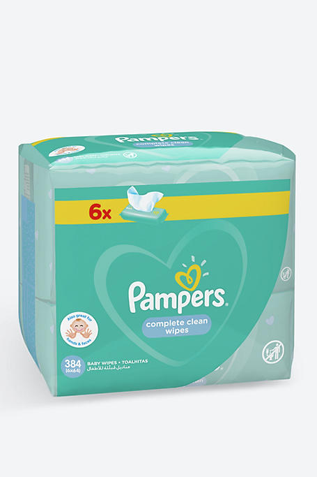 Pampers Complete Clean Wipes 6 X 64