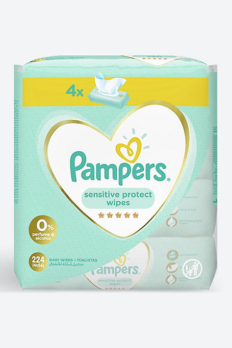 Pampers Baby Sensitive Wipes 4 X 56