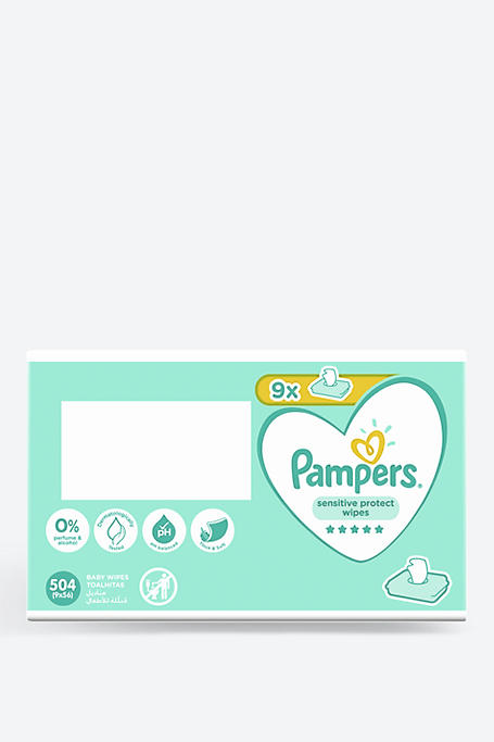 Pampers Baby Sensitive Wipes 9 X 56