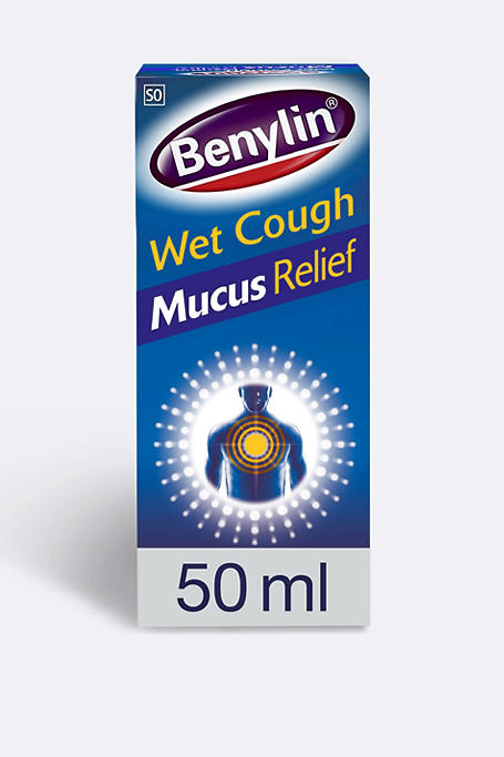 Benylin Wet Cough Syrup Mucus Relief 50ml