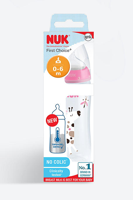 Nuk First Choice Temperature Control Bottle 0 - 6 Months 300ml
