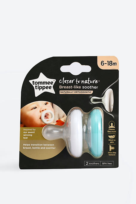 Tommee Tippee Breast-like Soother 2 Pack 6-18 Months