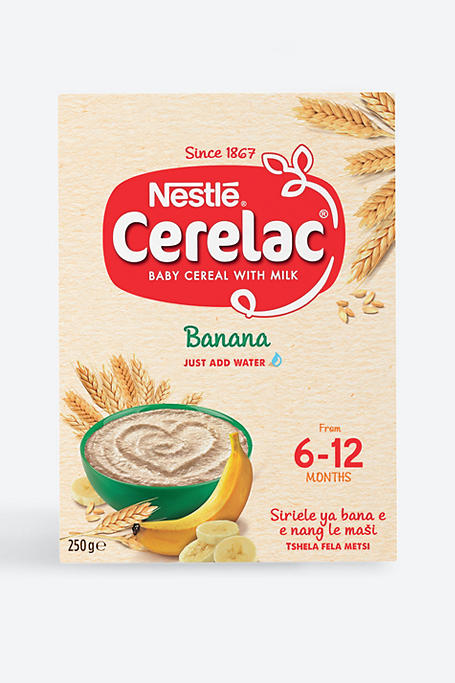 Nestle Cerelac Baby Cereal With Milk Banana 6-12 Months 250g