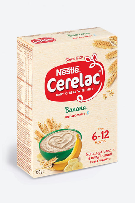 Nestle Cerelac Cereal Banana with Milk 6-12 Months 250g