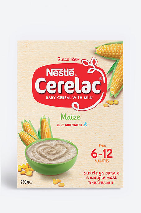 Nestle Cerelac Maize Cereal With Milk 6-12 Months 250g