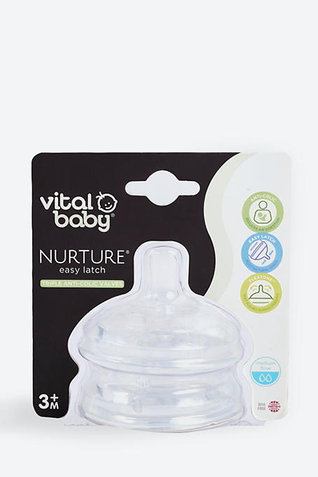 Vital Baby Nurture Easy Latch Medium Flow 2 Pack