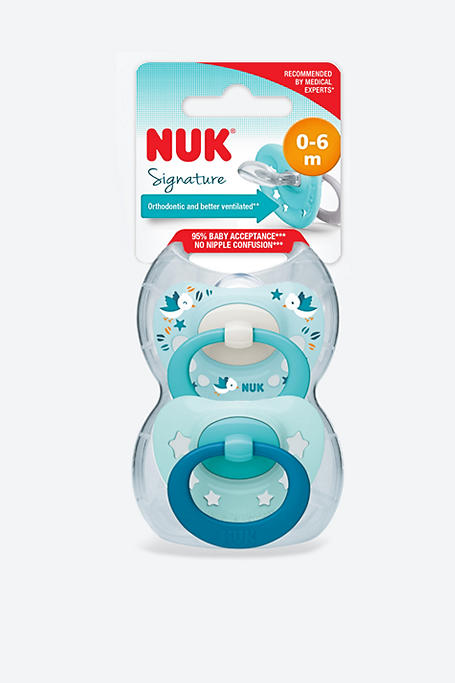 Nuk Signature Soother 0 - 6 Months 2 Pack