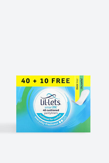 Lil-Lets Unscented Panty Liners 40s + 10 Free
