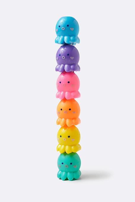 6 Pack Octopus Highlighters