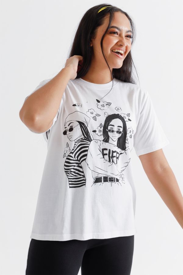 Graphic Statement Slouchy T-shirt