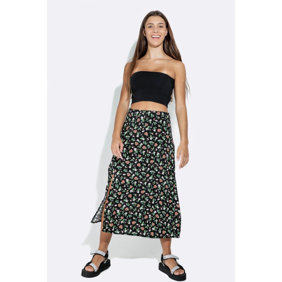 Floral Midi Skirt - Skirts - Shop by Category - Ladies