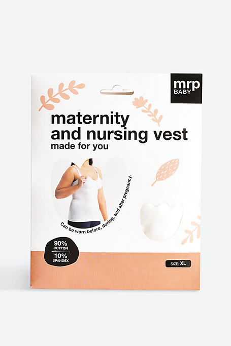 Maternity + Nursing Vest XL White