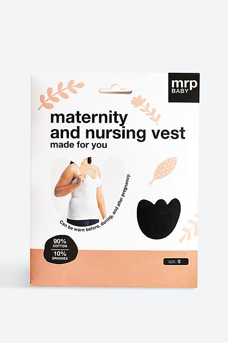 Maternity + Nursing Vest Small Black