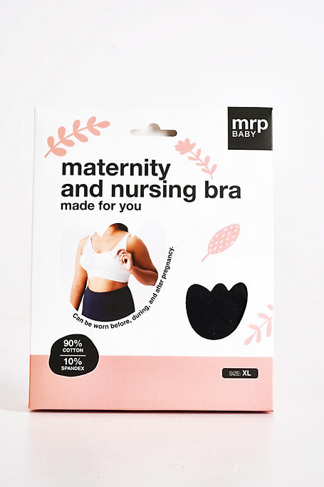 Maternity + Nursing Bra XL Black