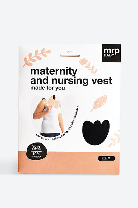 Maternity + Nursing Vest Medium Black