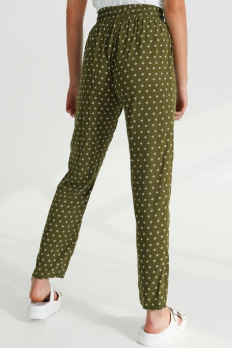 Pattern Tapered Pants