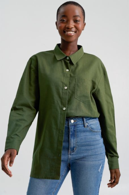 Ladies casual shirts & formal blouses| Oversized & boxy shirts