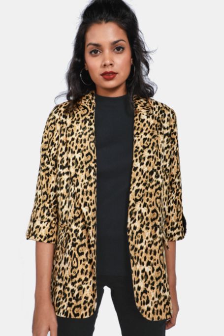 Animal Print Blazer